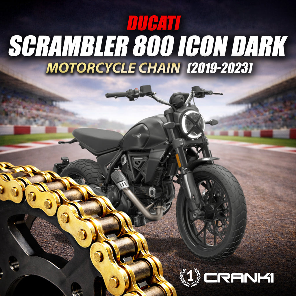 Chain For Ducati Scrambler 800 Icon Dark (2019-2023) - 520 Pitch x 106 Links Gold (ZVMX) - CRANK1
