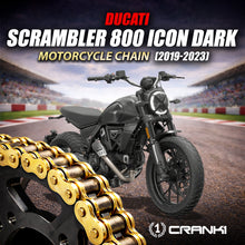 Load image into Gallery viewer, Chain For Ducati Scrambler 800 Icon Dark (2019-2023) - 520 Pitch x 106 Links Gold (ZVMX) - CRANK1