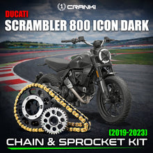 Load image into Gallery viewer, Chain And Sprocket Kit For Ducati Scrambler 800 Icon Dark (2019-2023) - CRANK1