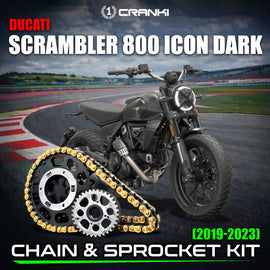 Chain And Sprocket Kit For Ducati Scrambler 800 Icon Dark (2019-2023) - CRANK1