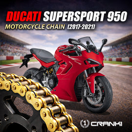 Chain For Ducati SuperSport 950 (2017-2021) - 520 Pitch x 106 Links Gold (ZVMX) - CRANK1