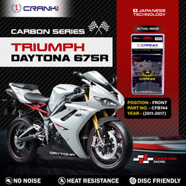 Carbon Brake Pads For Triumph Daytona 675R (2011-2017) - Front - CFB744 - 2 Sets - CRANK1
