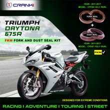 Load image into Gallery viewer, Fork And Dust Seals Kit For Triumph Daytona 675R (2011-2017) - CRANK1