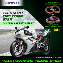 Fork And Dust Seals Kit For Triumph Daytona 675R (2011-2017) - CRANK1