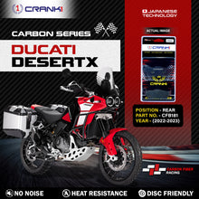 Load image into Gallery viewer, Carbon Brake Pads For Ducati DesertX (2022-2023) - Rear - CFB181 - 1 Set - CRANK1