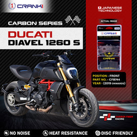 Carbon Brake Pads For Ducati Diavel 1260 S (2019 Onwards) - Front - CFB744 - 2 Sets - CRANK1