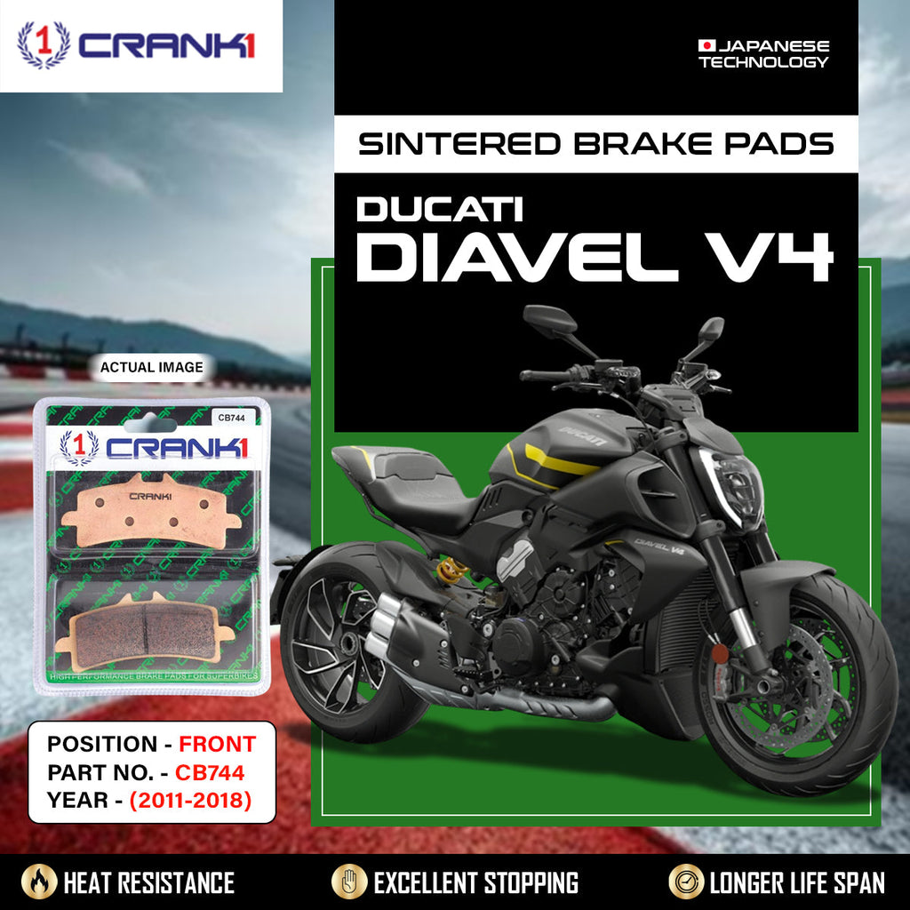 Sintered Brake Pads For Ducati Diavel V4Â (2011-2018) - Front - CB744 - 2 Sets - CRANK1