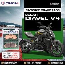 Load image into Gallery viewer, Sintered Brake Pads For Ducati Diavel V4Â (2011-2018) - Front - CB744 - 2 Sets - CRANK1