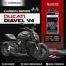 Load image into Gallery viewer, Carbon Brake Pads For Ducati Diavel V4 (2011-2018) - Front - CFB744 - 2 Sets - CRANK1