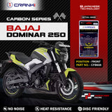 Carbon Brake Pads For Bajaj Dominar 250 - Front - CFB606 - 1 Set - CRANK1