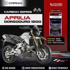 Carbon Brake Pads For Aprilia Dorsoduro 1200 (2011 Onwards) - Rear - CFB312 - 1 Set - CRANK1