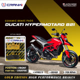 Ceramic Brake Pad For Ducati Hypermotard 821 - Front - CRM0709 - 2 Sets - CRANK1
