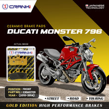 Load image into Gallery viewer, Ceramic Brake Pad For Ducati Monster 796 (2010-2014) - Front - CRM0709 - 2 Sets - CRANK1