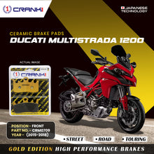 Load image into Gallery viewer, Ceramic Brake Pad For Ducati Multistrada 1200 (2015-2018) - Front - CRM0709 - 2 Sets - CRANK1