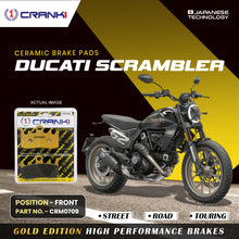 Load image into Gallery viewer, Ceramic Brake Pad For Ducati Scrambler - Front - CRM0709 - 2 Sets - CRANK1