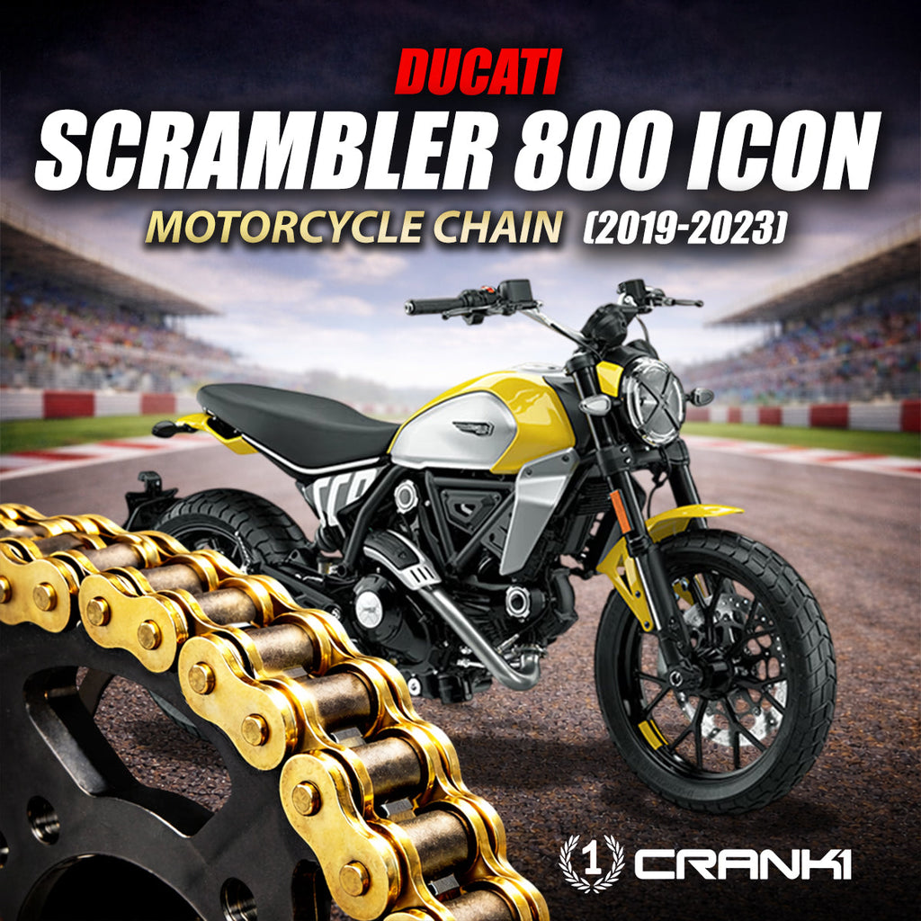 Chain For Ducati Scrambler 800 Icon (2019-2023) - 520 Pitch x 106 Links Gold (ZVMX) - CRANK1