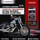 Carbon Brake Pads For Harley Davidson Dyna Super Glide Custom (2008-2014) - Front - CFB754 - 1 Set - CRANK1