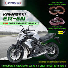 Load image into Gallery viewer, Fork And Dust Seals Kit For Kawasaki ER-6n (2012-2016) - CRANK1