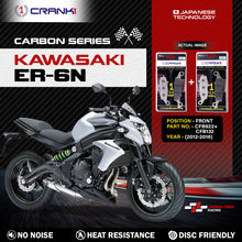Load image into Gallery viewer, Carbon Brake Pads For Kawasaki Er-6n (2012-2016) - Front - CFB922 + CFB132 - 2 Sets - CRANK1