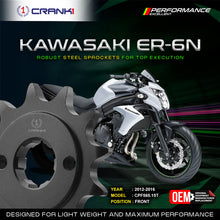 Load image into Gallery viewer, Sprocket For Kawasaki ER-6n (2012-2016) - Front - CPF565.15T - CRANK1