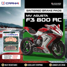 Load image into Gallery viewer, Sintered Brake Pads For MV Agusta F3 800 RC - Rear - CB662 - 1 Set - CRANK1