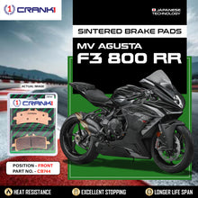 Load image into Gallery viewer, Sintered Brake Pads For MV Agusta F3 800 RR - Front - CB744 - 2 Sets - CRANK1