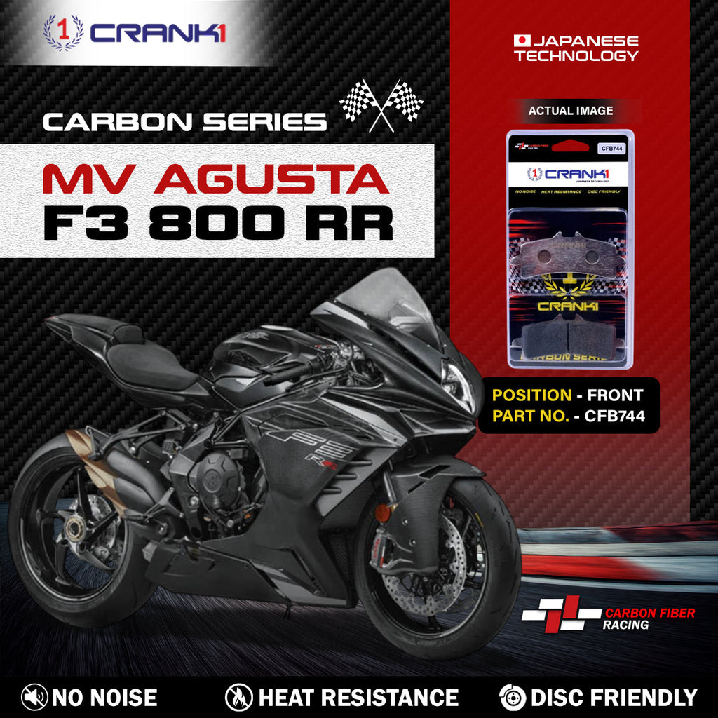 Carbon Brake Pads For MV Agusta F3 800 RR - Front - CFB744 - 2 Sets - CRANK1