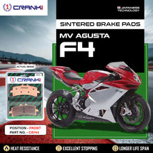 Load image into Gallery viewer, Sintered Brake Pads For MV Agusta F4 - Front - CB744 - 2 Sets - CRANK1