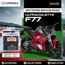Load image into Gallery viewer, Sintered Brake Pads For Ultraviolette F77 - Front - CB606 - 1 Set - CRANK1