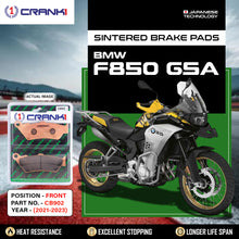 Load image into Gallery viewer, Sintered Brake Pads For BMW F850 GSA (2021-2023) - Front - CB902 - 2 Sets  - CRANK1
