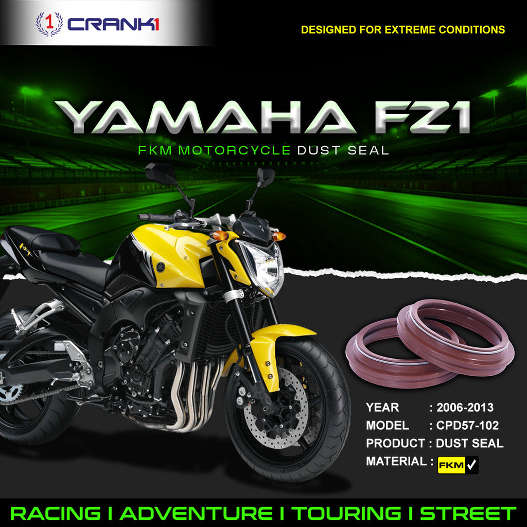 Fork Dust Seals Pair For Yamaha FZ1 (2006-2013) - CPD57-102 - CRANK1