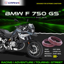 Load image into Gallery viewer, Fork Dust Seals Pair For BMW F 750 GS (2017-2024) - CPD57-115 - CRANK1