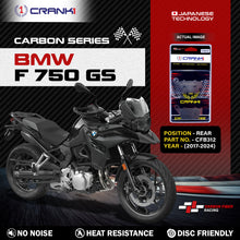 Load image into Gallery viewer, Carbon Brake Pads For BMW F 750 GS (2017-2024) - Rear - CFB312 - 1 Set - CRANK1