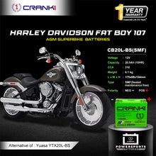 Load image into Gallery viewer, Battery For Harley Davidson Fat Boy 107 (2018 Onwards) - CB20L-BS - Factory Activated - CRANK1