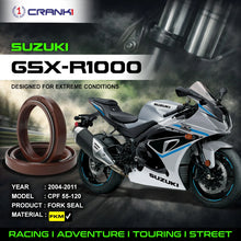 Load image into Gallery viewer, Fork Oil Seals Pair For Suzuki GSX-R1000 (2004-2011) - CPF55-120 - CRANK1