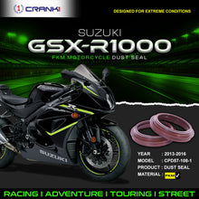 Load image into Gallery viewer, Fork Dust Seals Pair For Suzuki GSX-R1000 (2013-2016) - CPD57-108-1 - CRANK1