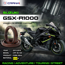 Load image into Gallery viewer, Fork Oil Seals Pair For Suzuki GSX-R1000 (2013-2016) - CPF55-120 - CRANK1