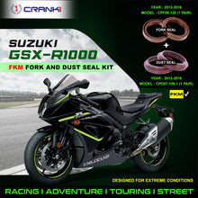 Load image into Gallery viewer, Fork And Dust Seals Kit For Suzuki GSX-R1000 (2013-2016) - CRANK1