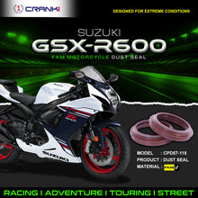 Load image into Gallery viewer, Fork Dust Seals Pair For Suzuki GSX-R600 - CPD57-115 - CRANK1