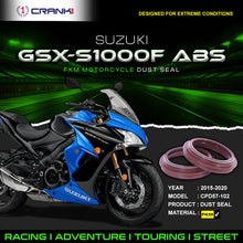 Load image into Gallery viewer, Fork Dust Seals Pair For Suzuki GSX-S1000F ABS (2015-2020) - CPD57-102 - CRANK1