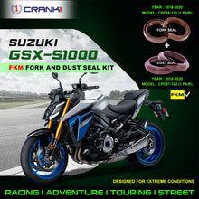 Load image into Gallery viewer, Fork And Dust Seals Kit For Suzuki GSX-S1000 (2018-2020) - CRANK1