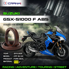 Load image into Gallery viewer, Fork Oil Seals Pair For Suzuki GSX-S1000F ABS (2015-2020) - CPF55-123 - CRANK1