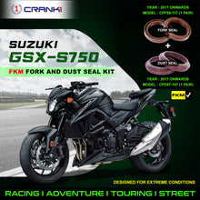 Load image into Gallery viewer, Fork And Dust Seals Kit For Suzuki GSX-S750 (2017 Onwards) - CRANK1