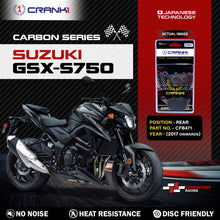 Load image into Gallery viewer, Carbon Brake Pads For Suzuki GSX-S750 (2017 Onwards) - Rear - CFB471 - 1 Set - CRANK1