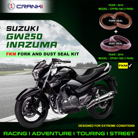 Fork And Dust Seals Kit For Suzuki GW250 Inazuma (2014) - CRANK1