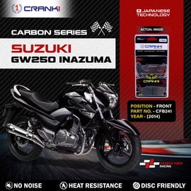 Carbon Brake Pads For Suzuki GW250 Inazuma (2014) - Front - CFB241 - 1 Set - CRANK1