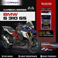 Load image into Gallery viewer, Carbon Brake Pads For BMW G 310 GS (2021 Onwards) - Rear - CFB312 - 1 Set - CRANK1