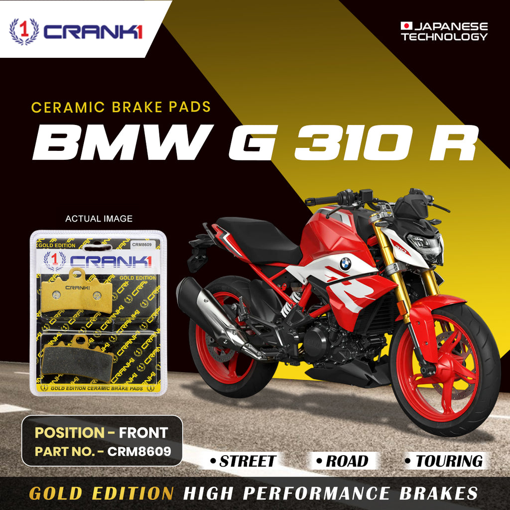 Ceramic Brake Pad For BMW G 310 R - Front - CRM8609 - 1 Set - CRANK1