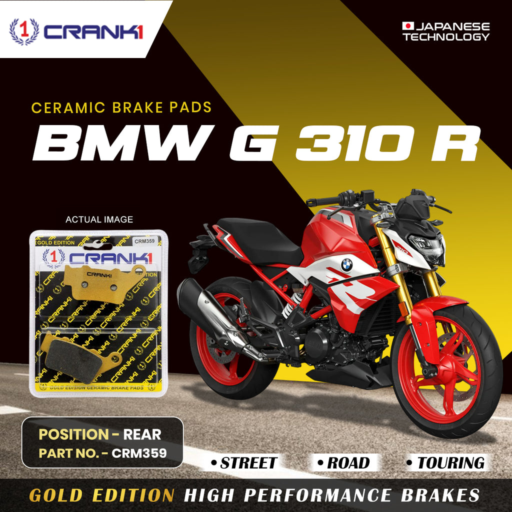 Ceramic Brake Pad For BMW G 310 R - Rear - CRM359 - 1 Set - CRANK1
