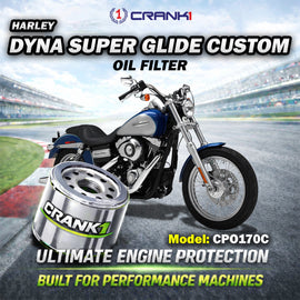Oil Filter For Harley Davidson Dyna Super Glide Custom - CPO170C - CRANK1